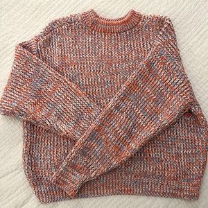 H&M Oversized Blue and Orange Sweater | S. M